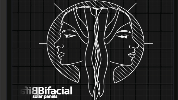 Bifacial solar panels